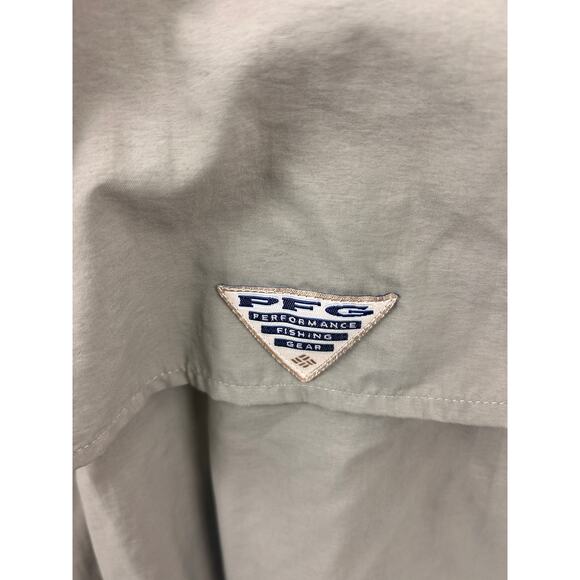 Columbia PFG UPF 30 Long Sleeve Vented Fishing Shirt Khaki Men’s XL - Picture 8 of 11